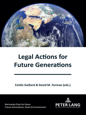 cover image of Legal Actions for Future Generations